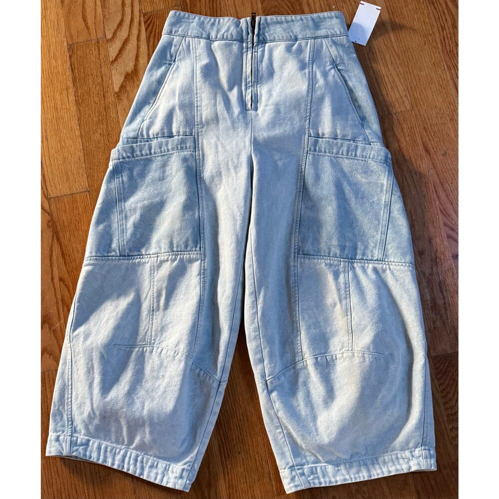 Chloé Storm Grey Wide Leg barrel Jeans - Size US 6 / FR 38 - Picture 7 of 7